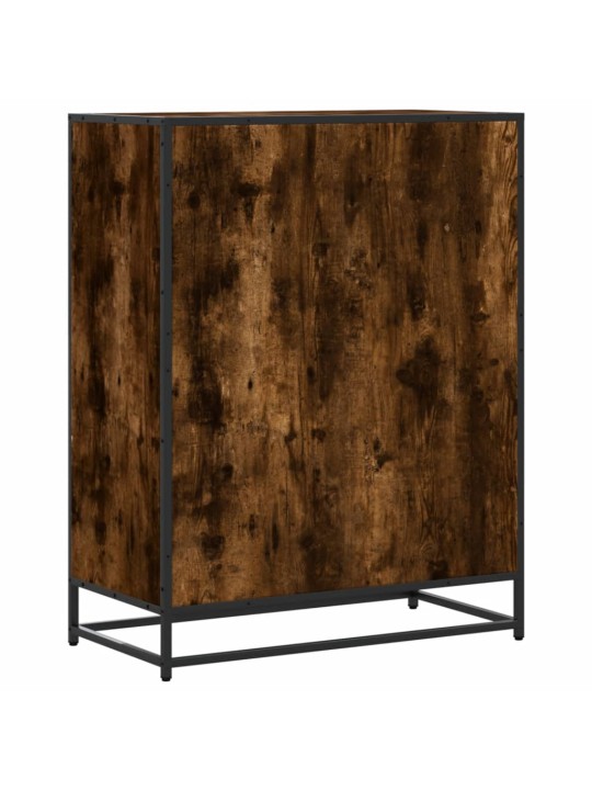 Botník kouřový dub 75 x 38 x 97,5 cm kompozitní dřevo a kov
