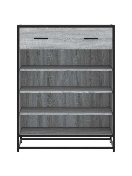 Botník šedý sonoma 75 x 38 x 97,5 cm kompozitní dřevo a kov