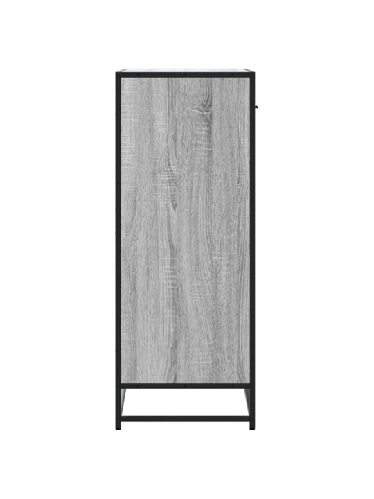 Botník šedý sonoma 75 x 38 x 97,5 cm kompozitní dřevo a kov