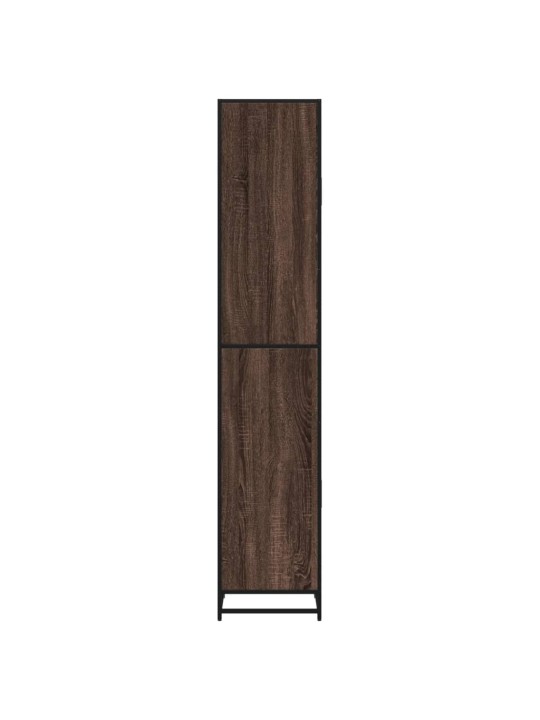 Koupelnová skříňka hnědý dub 35x37,5x188,5 cm kompozit a kov
