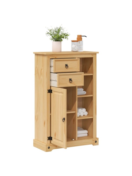 Koupelnová skříňka Corona 70 x 33 x 110 cm masivní borové dřevo