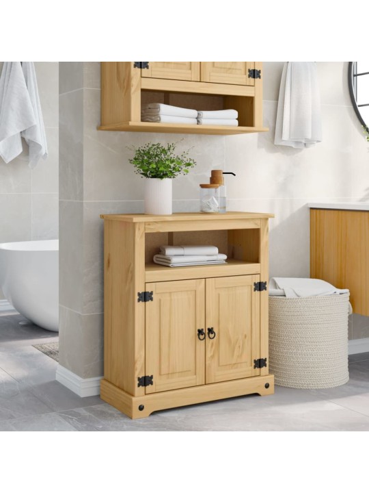 Koupelnová skříňka Corona 70 x 33 x 80 cm masivní borové dřevo