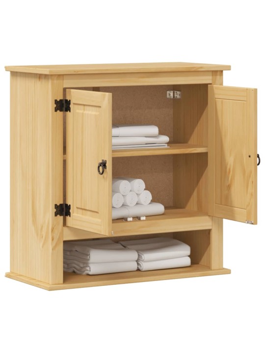 Koupelnová nástěnná skříňka Corona 70x33x71,5 cm masiv borovice