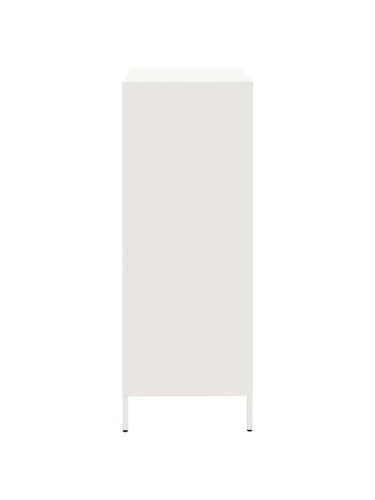 Skříň bílá 68 x 39 x 101,5 cm ocel