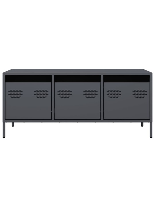 TV skříňka antracit 101,5x39x43,5 cm ocel válcovaná za studena