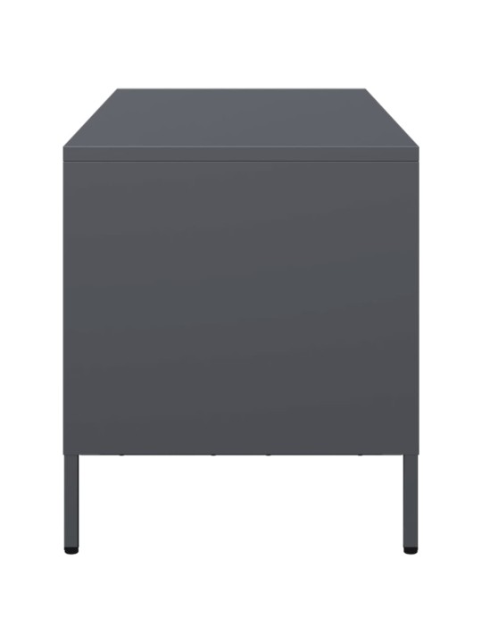 TV skříňka antracit 101,5x39x43,5 cm ocel válcovaná za studena