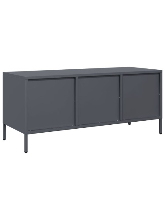 TV skříňka antracit 101,5x39x43,5 cm ocel válcovaná za studena