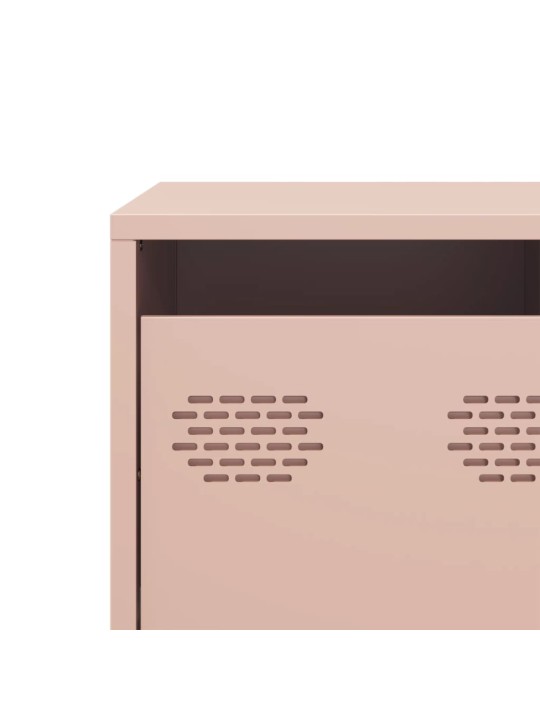 TV skříňka růžová 68 x 39 x 43,5 cm ocel válcovaná za studena