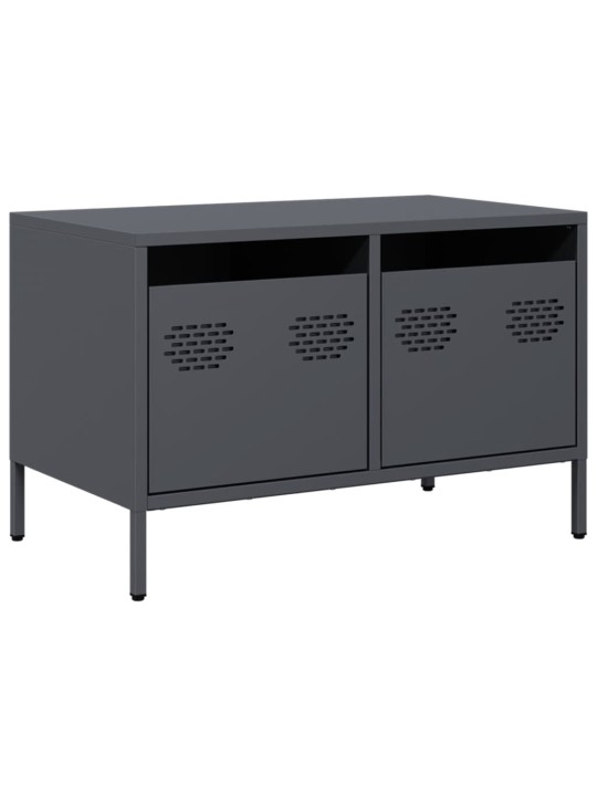 TV skříňka antracitová 68x39x43,5 cm ocel válcovaná za studena