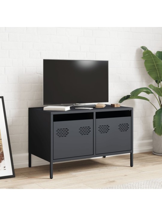TV skříňka antracitová 68x39x43,5 cm ocel válcovaná za studena