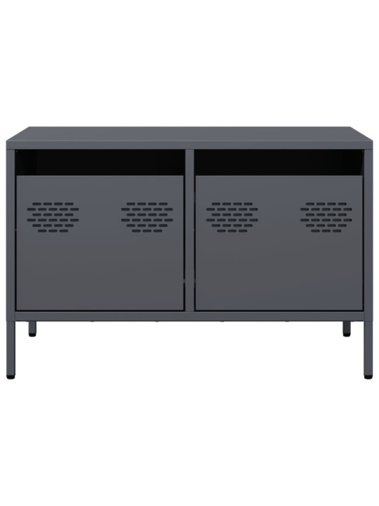 TV skříňka antracitová 68x39x43,5 cm ocel válcovaná za studena