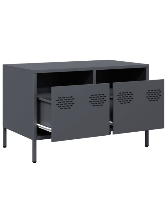 TV skříňka antracitová 68x39x43,5 cm ocel válcovaná za studena