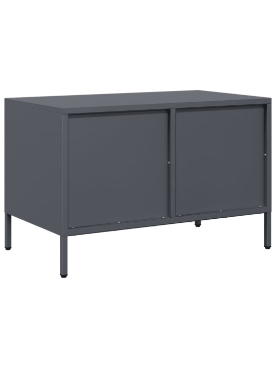 TV skříňka antracitová 68x39x43,5 cm ocel válcovaná za studena