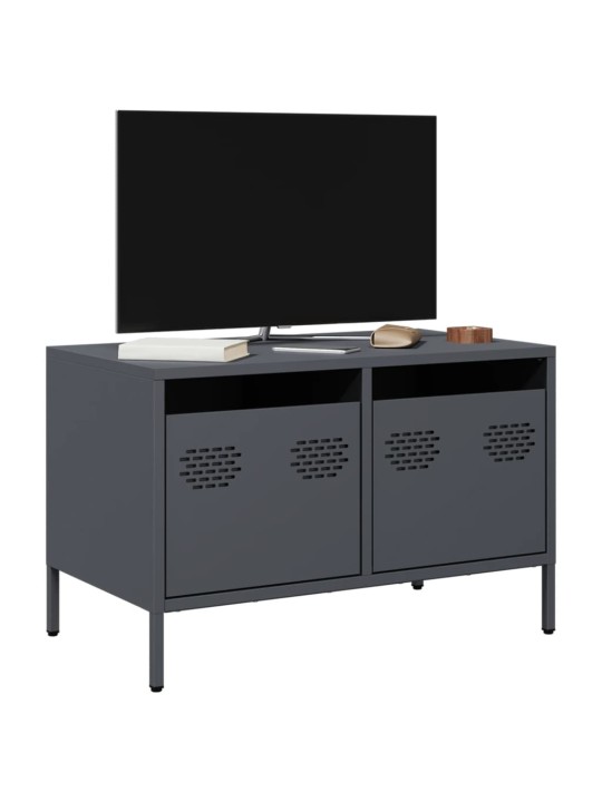 TV skříňka antracitová 68x39x43,5 cm ocel válcovaná za studena