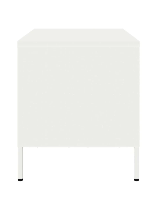 TV skříňka bílá 68 x 39 x 43,5 cm ocel válcovaná za studena