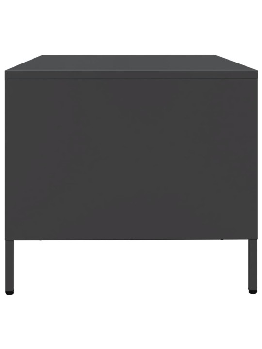TV skříňka černá 68 x 50 x 43,5 cm ocel válcovaná za studena