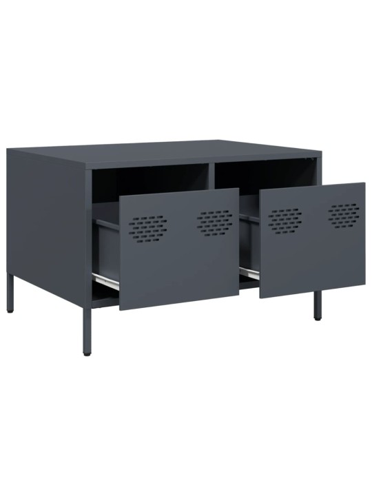 TV skříňka antracitová 68x50x43,5 cm ocel válcovaná za studena