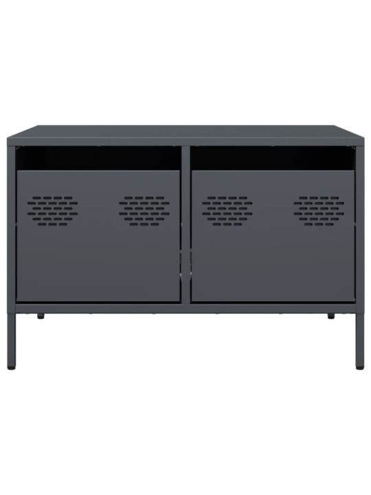 TV skříňka antracitová 68x50x43,5 cm ocel válcovaná za studena