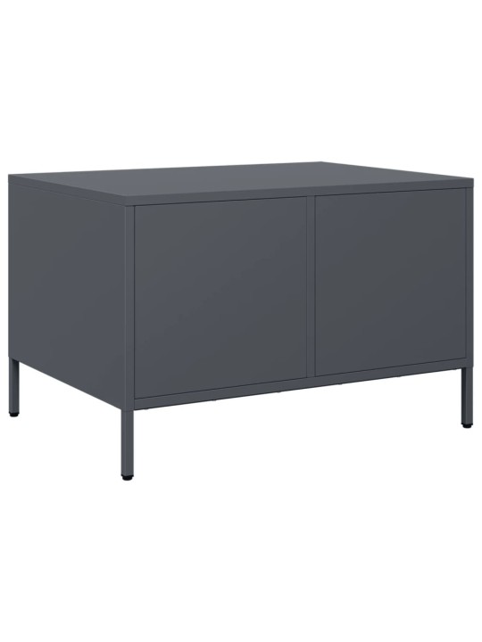TV skříňka antracitová 68x50x43,5 cm ocel válcovaná za studena