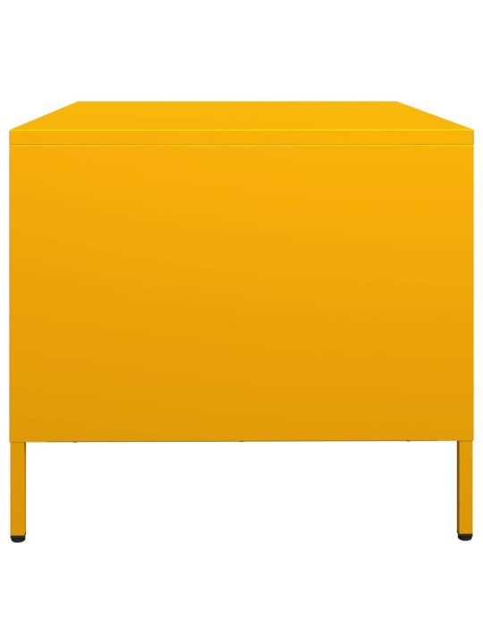 TV skříňka žlutá 68 x 50 x 43,5 cm ocel válcovaná za studena