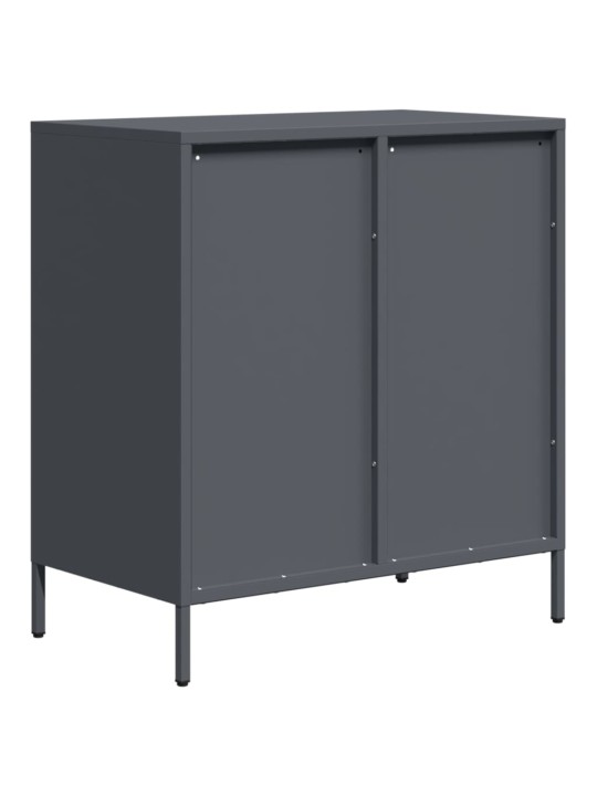 Příborník antracitový 68x39x73,5 cm ocel válcovaná za studena