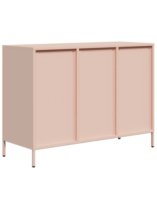 Příborník růžový 101,5 x 39 x 73,5 cm ocel válcovaná za studena