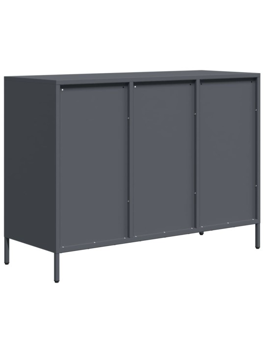 Příborník antracitový 101,5x39x73,5cm ocel válcovaná za studena
