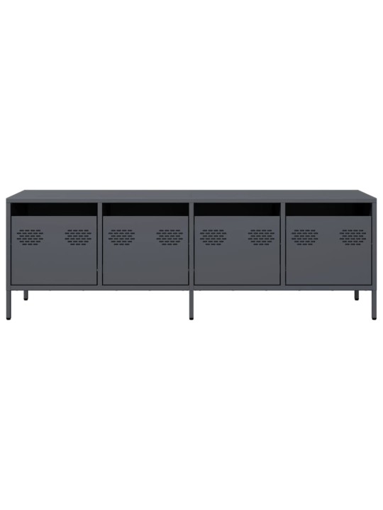 TV skříňka antracitová 135x39x43,5 cm ocel válcovaná za studena