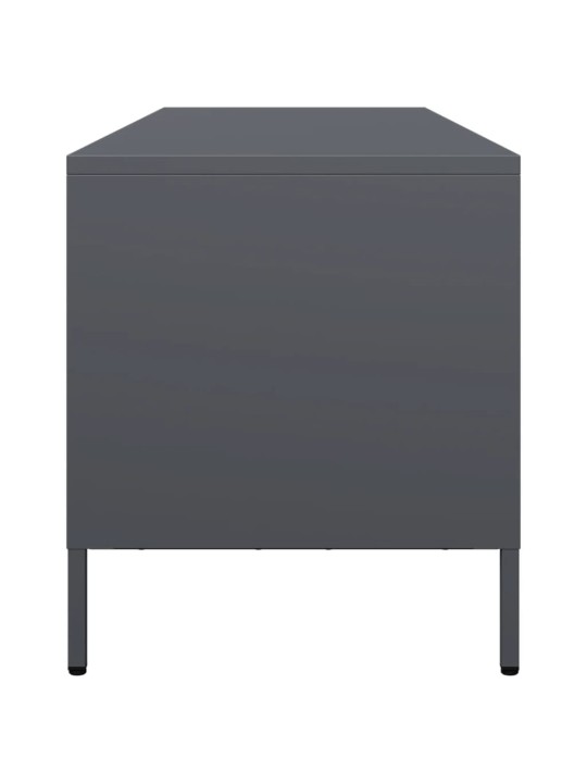TV skříňka antracitová 135x39x43,5 cm ocel válcovaná za studena