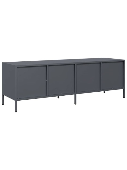 TV skříňka antracitová 135x39x43,5 cm ocel válcovaná za studena