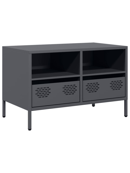 TV skříňka antracitová 68x39x43,5 cm ocel válcovaná za studena