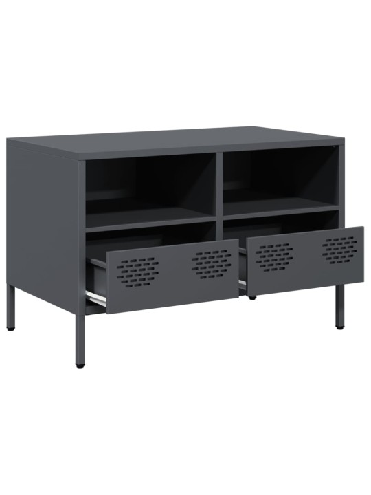 TV skříňka antracitová 68x39x43,5 cm ocel válcovaná za studena