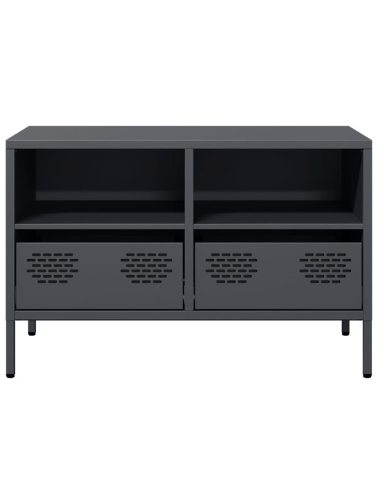 TV skříňka antracitová 68x39x43,5 cm ocel válcovaná za studena