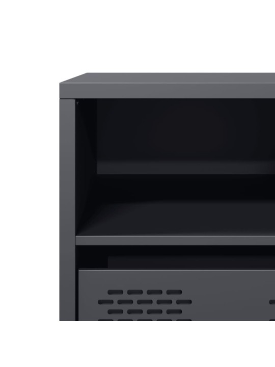 TV skříňka antracitová 68x39x43,5 cm ocel válcovaná za studena