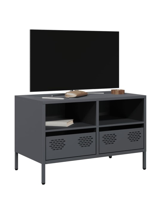 TV skříňka antracitová 68x39x43,5 cm ocel válcovaná za studena