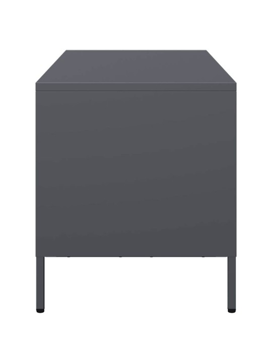 TV skříňka antracit 101,5x39x43,5 cm ocel válcovaná za studena