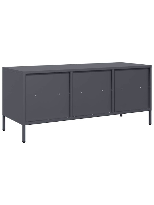 TV skříňka antracit 101,5x39x43,5 cm ocel válcovaná za studena