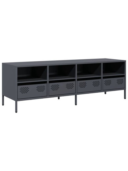 TV skříňka antracitová 135x39x43,5 cm ocel válcovaná za studena