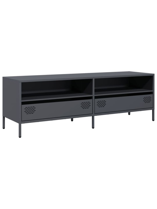 TV skříňka antracitová 135x39x43,5 cm ocel válcovaná za studena