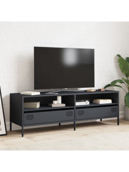 TV skříňka antracitová 135x39x43,5 cm ocel válcovaná za studena