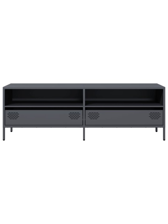TV skříňka antracitová 135x39x43,5 cm ocel válcovaná za studena