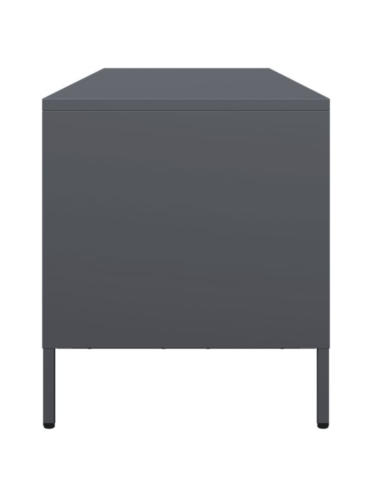 TV skříňka antracitová 135x39x43,5 cm ocel válcovaná za studena