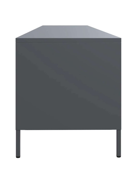 TV skříňka antracitová 202x39x43,5 cm ocel válcovaná za studena