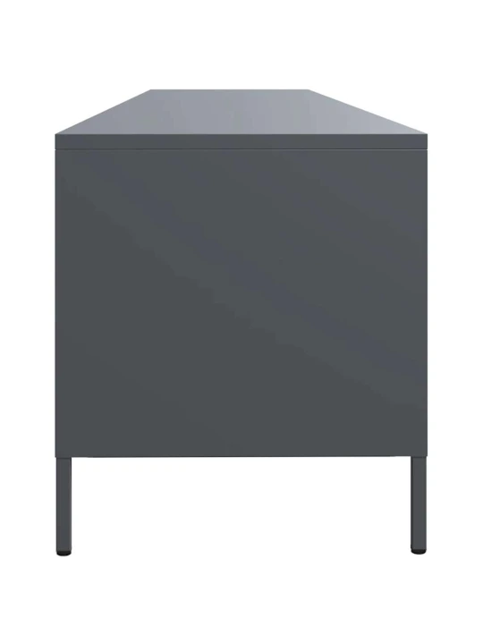 TV skříňka antracitová 202x39x43,5 cm ocel válcovaná za studena