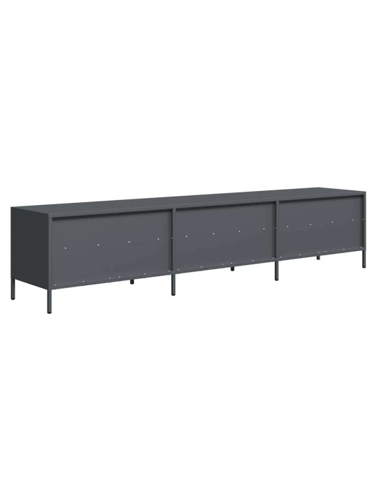 TV skříňka antracitová 202x39x43,5 cm ocel válcovaná za studena