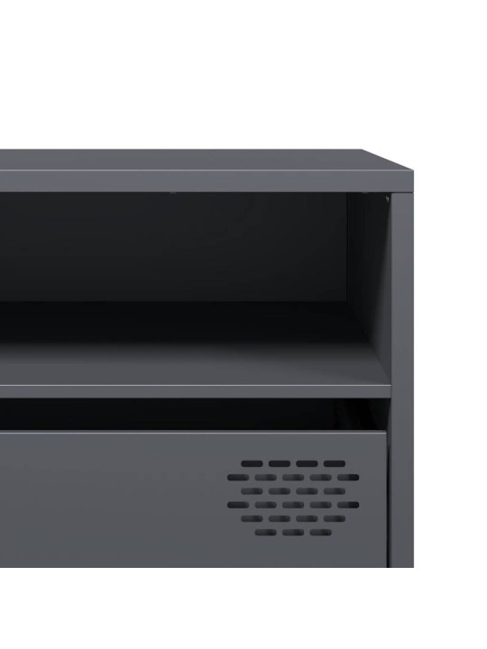 TV skříňka antracitová 202x39x43,5 cm ocel válcovaná za studena