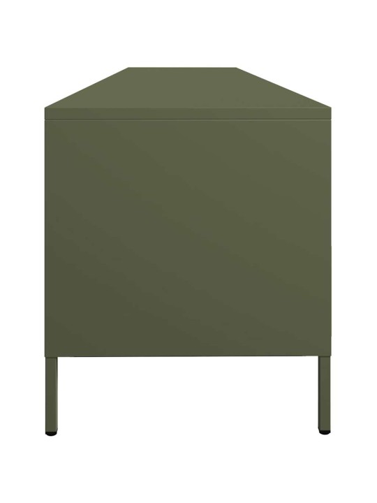 TV skříňka olivová 202 x 39 x 43,5 cm ocel válcovaná za studena