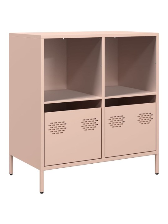 Příborník růžový 68 x 39 x 73,5 cm ocel válcovaná za studena