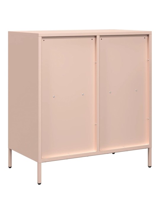 Příborník růžový 68 x 39 x 73,5 cm ocel válcovaná za studena