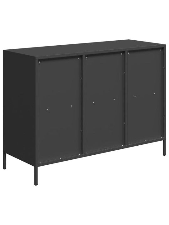 Příborník černý 101,5 x 39 x 73,5 cm ocel válcovaná za studena